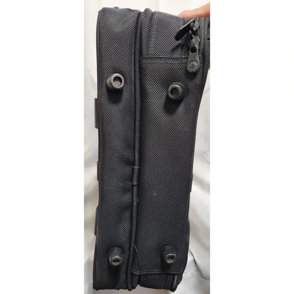 Briggs & Riley Expandable Laptop Briefcase Black Ballistic Nylon Business Bag